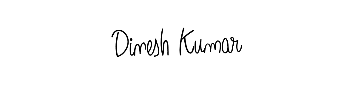 Use a signature maker to create a handwritten signature online. With this signature software, you can design (Angelique-Rose-font-FFP) your own signature for name Dinesh Kumar. Dinesh Kumar signature style 5 images and pictures png