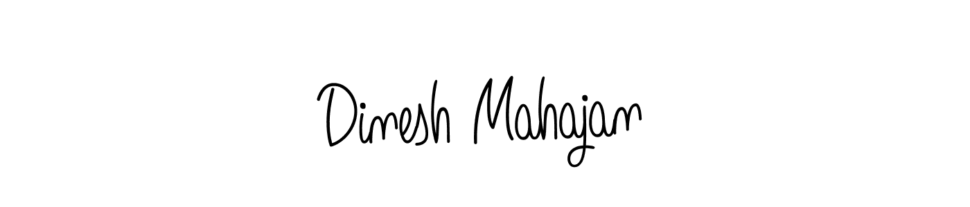 The best way (Angelique-Rose-font-FFP) to make a short signature is to pick only two or three words in your name. The name Dinesh Mahajan include a total of six letters. For converting this name. Dinesh Mahajan signature style 5 images and pictures png