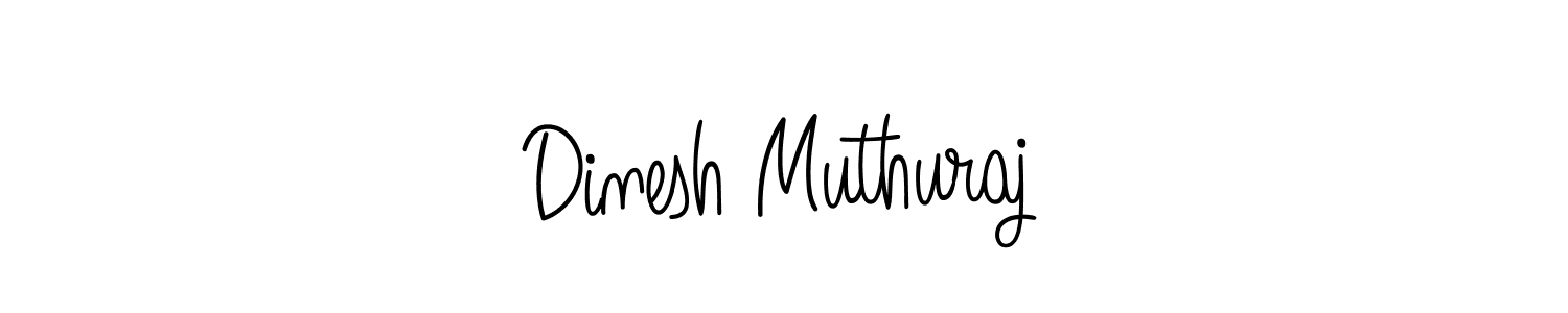 The best way (Angelique-Rose-font-FFP) to make a short signature is to pick only two or three words in your name. The name Dinesh Muthuraj include a total of six letters. For converting this name. Dinesh Muthuraj signature style 5 images and pictures png