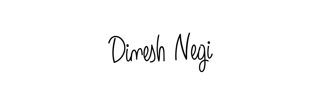 Use a signature maker to create a handwritten signature online. With this signature software, you can design (Angelique-Rose-font-FFP) your own signature for name Dinesh Negi. Dinesh Negi signature style 5 images and pictures png