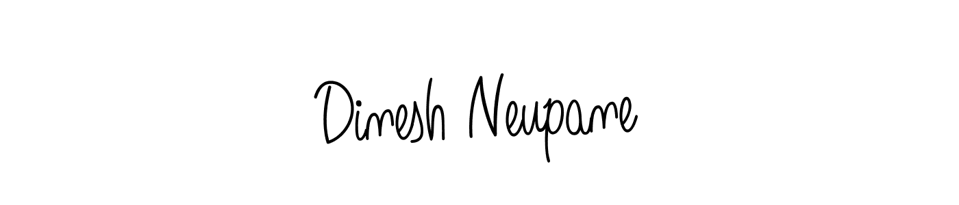 Make a short Dinesh Neupane signature style. Manage your documents anywhere anytime using Angelique-Rose-font-FFP. Create and add eSignatures, submit forms, share and send files easily. Dinesh Neupane signature style 5 images and pictures png
