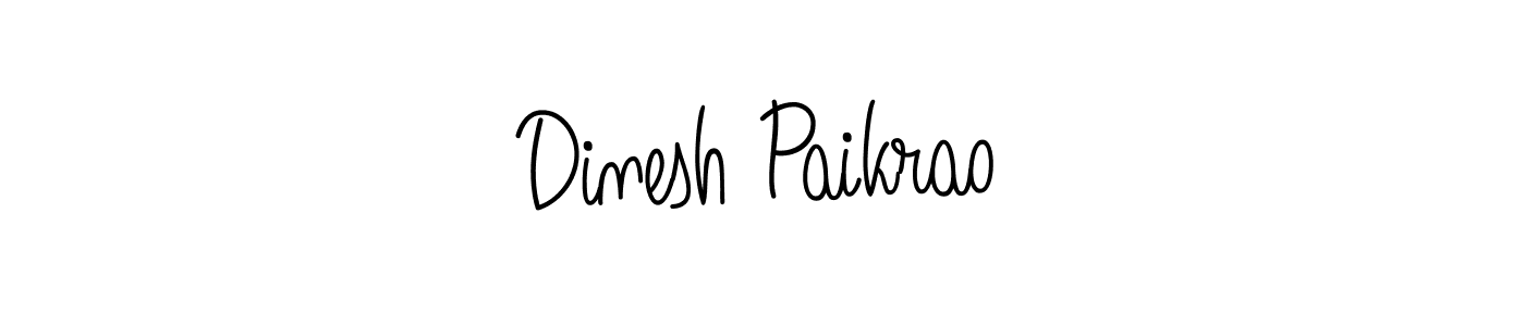 Make a beautiful signature design for name Dinesh Paikrao. With this signature (Angelique-Rose-font-FFP) style, you can create a handwritten signature for free. Dinesh Paikrao signature style 5 images and pictures png