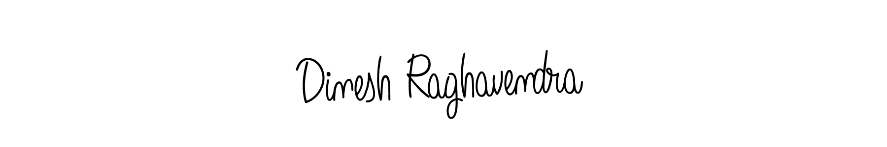 The best way (Angelique-Rose-font-FFP) to make a short signature is to pick only two or three words in your name. The name Dinesh Raghavendra include a total of six letters. For converting this name. Dinesh Raghavendra signature style 5 images and pictures png