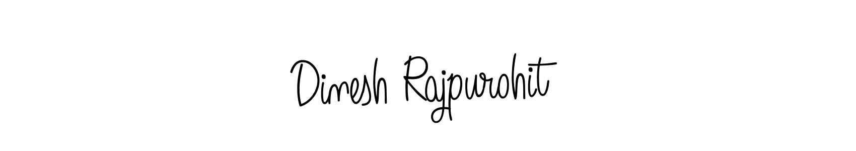 Make a beautiful signature design for name Dinesh Rajpurohit. With this signature (Angelique-Rose-font-FFP) style, you can create a handwritten signature for free. Dinesh Rajpurohit signature style 5 images and pictures png