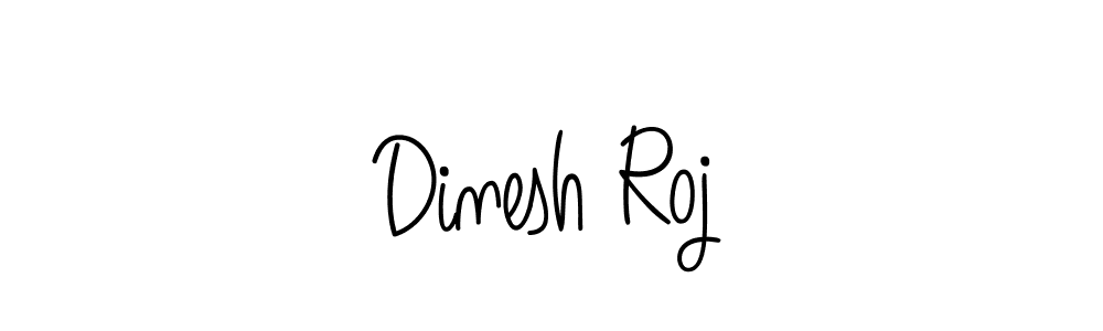 The best way (Angelique-Rose-font-FFP) to make a short signature is to pick only two or three words in your name. The name Dinesh Roj include a total of six letters. For converting this name. Dinesh Roj signature style 5 images and pictures png