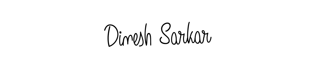 You should practise on your own different ways (Angelique-Rose-font-FFP) to write your name (Dinesh Sarkar) in signature. don't let someone else do it for you. Dinesh Sarkar signature style 5 images and pictures png