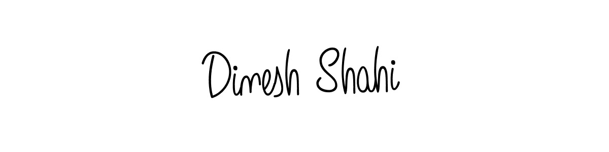How to make Dinesh Shahi name signature. Use Angelique-Rose-font-FFP style for creating short signs online. This is the latest handwritten sign. Dinesh Shahi signature style 5 images and pictures png