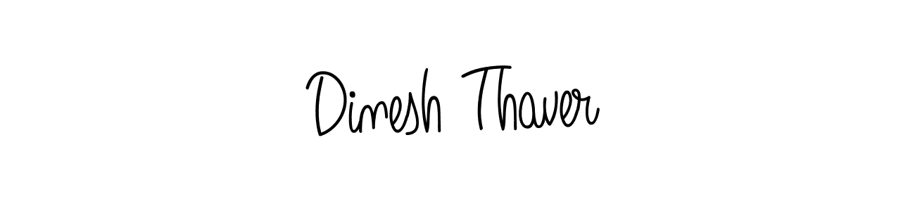 The best way (Angelique-Rose-font-FFP) to make a short signature is to pick only two or three words in your name. The name Dinesh Thaver include a total of six letters. For converting this name. Dinesh Thaver signature style 5 images and pictures png