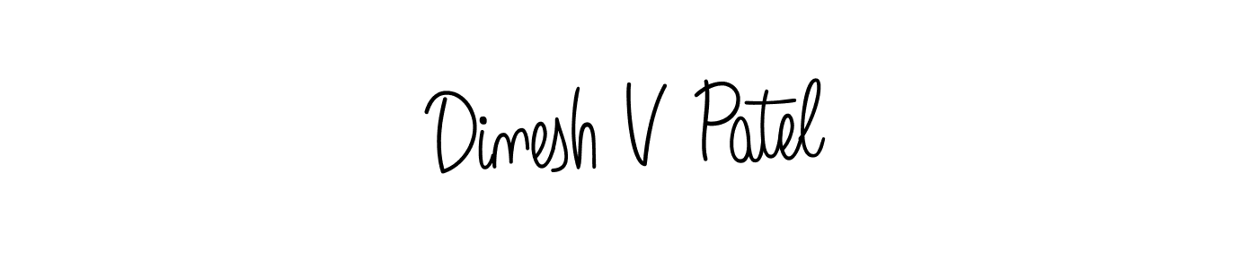 Also You can easily find your signature by using the search form. We will create Dinesh V Patel name handwritten signature images for you free of cost using Angelique-Rose-font-FFP sign style. Dinesh V Patel signature style 5 images and pictures png