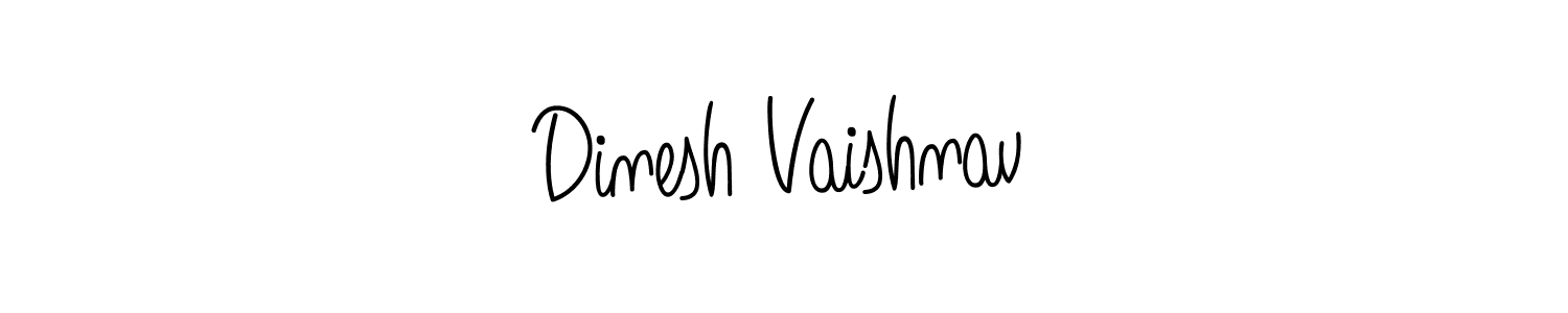 Create a beautiful signature design for name Dinesh Vaishnav. With this signature (Angelique-Rose-font-FFP) fonts, you can make a handwritten signature for free. Dinesh Vaishnav signature style 5 images and pictures png