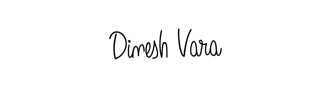 How to make Dinesh Vara name signature. Use Angelique-Rose-font-FFP style for creating short signs online. This is the latest handwritten sign. Dinesh Vara signature style 5 images and pictures png