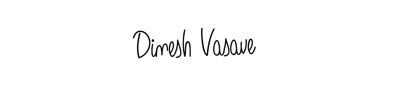 The best way (Angelique-Rose-font-FFP) to make a short signature is to pick only two or three words in your name. The name Dinesh Vasave include a total of six letters. For converting this name. Dinesh Vasave signature style 5 images and pictures png
