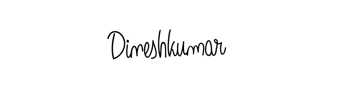 Design your own signature with our free online signature maker. With this signature software, you can create a handwritten (Angelique-Rose-font-FFP) signature for name Dineshkumar. Dineshkumar signature style 5 images and pictures png