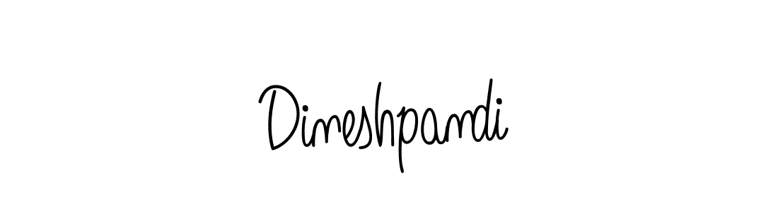 Use a signature maker to create a handwritten signature online. With this signature software, you can design (Angelique-Rose-font-FFP) your own signature for name Dineshpandi. Dineshpandi signature style 5 images and pictures png