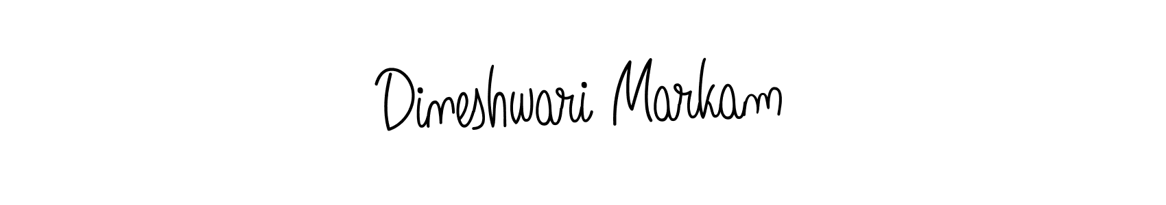 Use a signature maker to create a handwritten signature online. With this signature software, you can design (Angelique-Rose-font-FFP) your own signature for name Dineshwari Markam. Dineshwari Markam signature style 5 images and pictures png