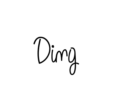 Create a beautiful signature design for name Ding. With this signature (Angelique-Rose-font-FFP) fonts, you can make a handwritten signature for free. Ding signature style 5 images and pictures png