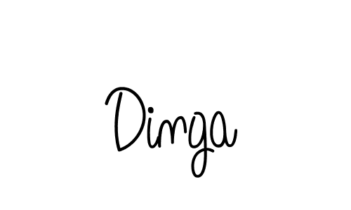 Design your own signature with our free online signature maker. With this signature software, you can create a handwritten (Angelique-Rose-font-FFP) signature for name Dinga. Dinga signature style 5 images and pictures png
