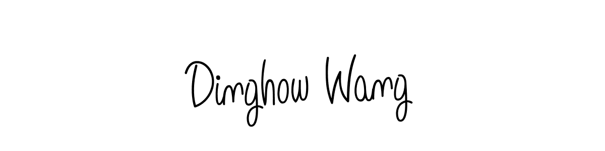 Once you've used our free online signature maker to create your best signature Angelique-Rose-font-FFP style, it's time to enjoy all of the benefits that Dinghow Wang name signing documents. Dinghow Wang signature style 5 images and pictures png