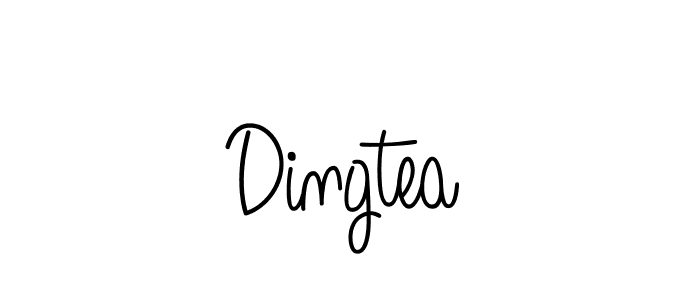 Make a beautiful signature design for name Dingtea. With this signature (Angelique-Rose-font-FFP) style, you can create a handwritten signature for free. Dingtea signature style 5 images and pictures png