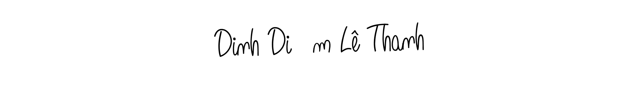 How to make Dinh Diễm Lê Thanh signature? Angelique-Rose-font-FFP is a professional autograph style. Create handwritten signature for Dinh Diễm Lê Thanh name. Dinh Diễm Lê Thanh signature style 5 images and pictures png