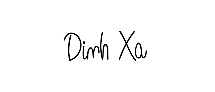 Dinh Xa stylish signature style. Best Handwritten Sign (Angelique-Rose-font-FFP) for my name. Handwritten Signature Collection Ideas for my name Dinh Xa. Dinh Xa signature style 5 images and pictures png