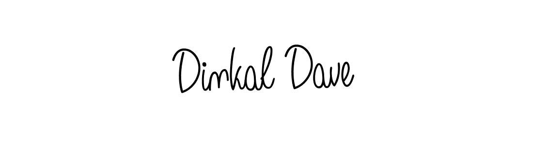 Design your own signature with our free online signature maker. With this signature software, you can create a handwritten (Angelique-Rose-font-FFP) signature for name Dinkal Dave. Dinkal Dave signature style 5 images and pictures png