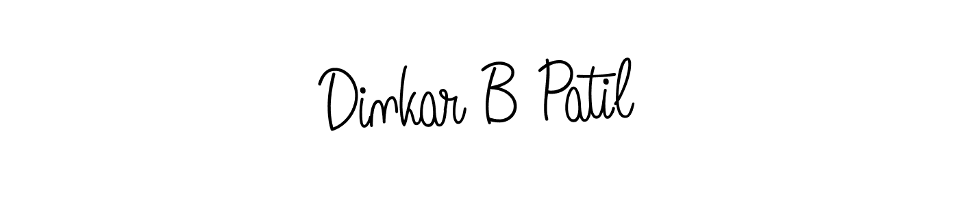 You should practise on your own different ways (Angelique-Rose-font-FFP) to write your name (Dinkar B Patil) in signature. don't let someone else do it for you. Dinkar B Patil signature style 5 images and pictures png