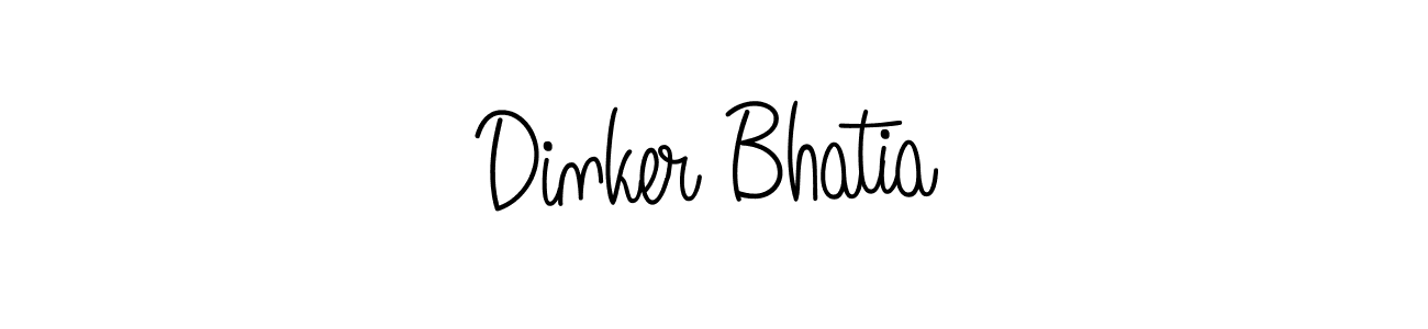 It looks lik you need a new signature style for name Dinker Bhatia. Design unique handwritten (Angelique-Rose-font-FFP) signature with our free signature maker in just a few clicks. Dinker Bhatia signature style 5 images and pictures png