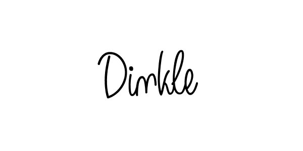 The best way (Angelique-Rose-font-FFP) to make a short signature is to pick only two or three words in your name. The name Dinkle include a total of six letters. For converting this name. Dinkle signature style 5 images and pictures png