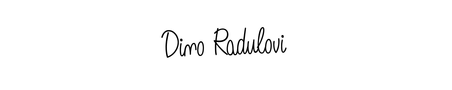 Dino Radulović stylish signature style. Best Handwritten Sign (Angelique-Rose-font-FFP) for my name. Handwritten Signature Collection Ideas for my name Dino Radulović. Dino Radulović signature style 5 images and pictures png