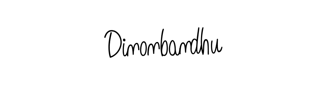 Use a signature maker to create a handwritten signature online. With this signature software, you can design (Angelique-Rose-font-FFP) your own signature for name Dinonbandhu. Dinonbandhu signature style 5 images and pictures png