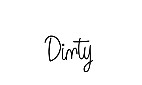 How to make Dinty signature? Angelique-Rose-font-FFP is a professional autograph style. Create handwritten signature for Dinty name. Dinty signature style 5 images and pictures png