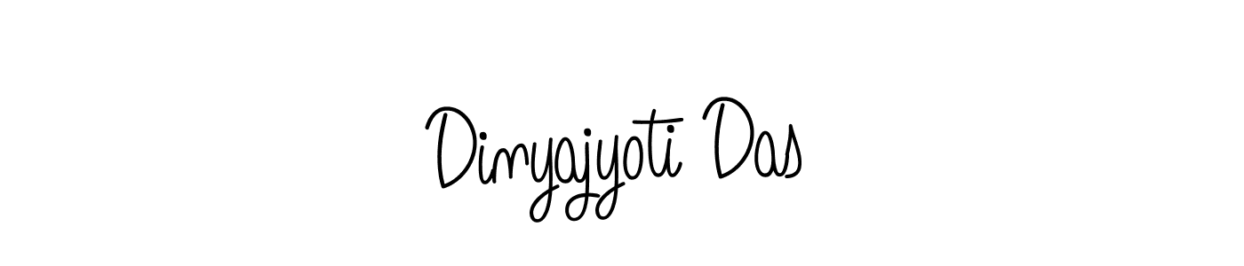 How to make Dinyajyoti Das name signature. Use Angelique-Rose-font-FFP style for creating short signs online. This is the latest handwritten sign. Dinyajyoti Das signature style 5 images and pictures png