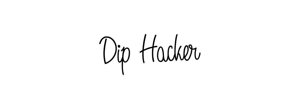 Make a beautiful signature design for name Dip Hacker. With this signature (Angelique-Rose-font-FFP) style, you can create a handwritten signature for free. Dip Hacker signature style 5 images and pictures png