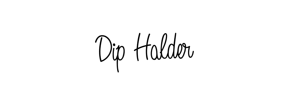 Make a beautiful signature design for name Dip Halder. With this signature (Angelique-Rose-font-FFP) style, you can create a handwritten signature for free. Dip Halder signature style 5 images and pictures png