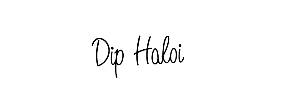 The best way (Angelique-Rose-font-FFP) to make a short signature is to pick only two or three words in your name. The name Dip Haloi include a total of six letters. For converting this name. Dip Haloi signature style 5 images and pictures png