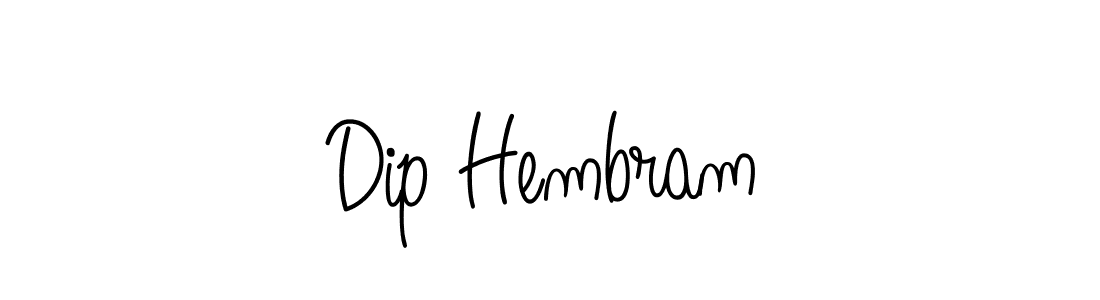 You should practise on your own different ways (Angelique-Rose-font-FFP) to write your name (Dip Hembram) in signature. don't let someone else do it for you. Dip Hembram signature style 5 images and pictures png