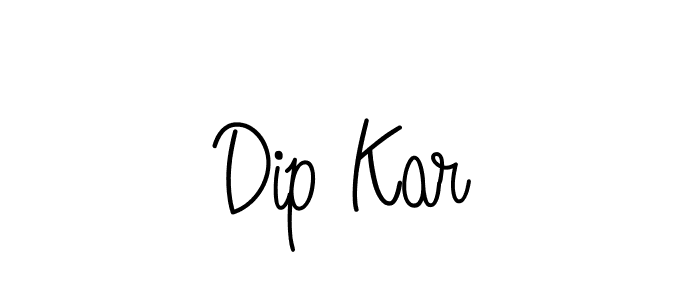 The best way (Angelique-Rose-font-FFP) to make a short signature is to pick only two or three words in your name. The name Dip Kar include a total of six letters. For converting this name. Dip Kar signature style 5 images and pictures png