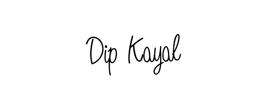 How to make Dip Kayal name signature. Use Angelique-Rose-font-FFP style for creating short signs online. This is the latest handwritten sign. Dip Kayal signature style 5 images and pictures png