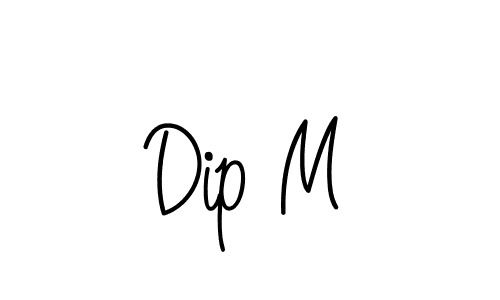 Also we have Dip M name is the best signature style. Create professional handwritten signature collection using Angelique-Rose-font-FFP autograph style. Dip M signature style 5 images and pictures png