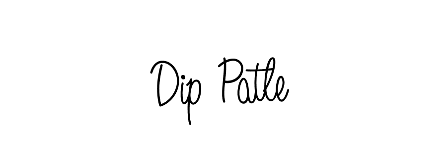 Dip Patle stylish signature style. Best Handwritten Sign (Angelique-Rose-font-FFP) for my name. Handwritten Signature Collection Ideas for my name Dip Patle. Dip Patle signature style 5 images and pictures png