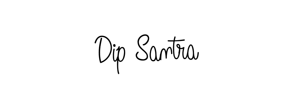 Use a signature maker to create a handwritten signature online. With this signature software, you can design (Angelique-Rose-font-FFP) your own signature for name Dip Santra. Dip Santra signature style 5 images and pictures png