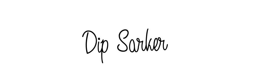 You should practise on your own different ways (Angelique-Rose-font-FFP) to write your name (Dip Sarker) in signature. don't let someone else do it for you. Dip Sarker signature style 5 images and pictures png