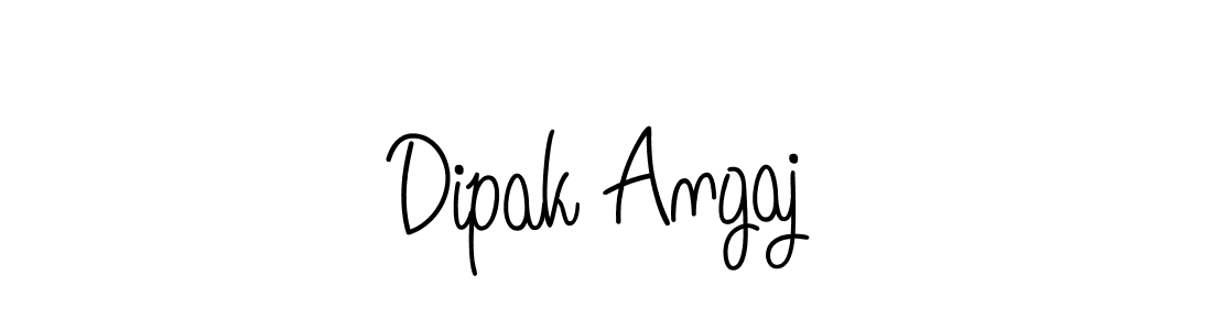 How to make Dipak Angaj signature? Angelique-Rose-font-FFP is a professional autograph style. Create handwritten signature for Dipak Angaj name. Dipak Angaj signature style 5 images and pictures png