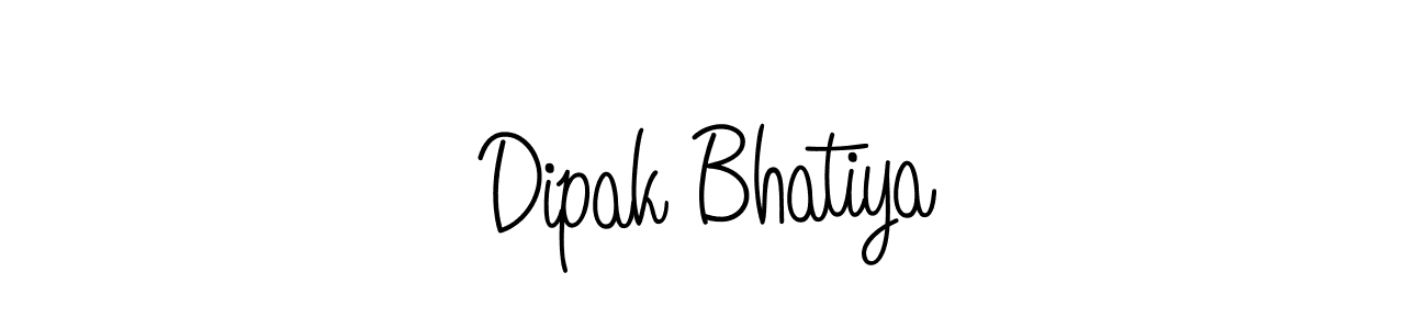 The best way (Angelique-Rose-font-FFP) to make a short signature is to pick only two or three words in your name. The name Dipak Bhatiya include a total of six letters. For converting this name. Dipak Bhatiya signature style 5 images and pictures png