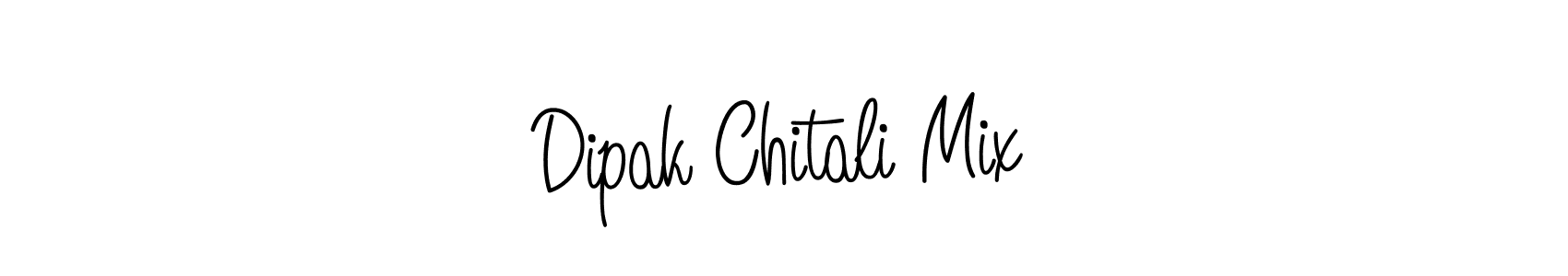 Make a beautiful signature design for name Dipak Chitali Mix. With this signature (Angelique-Rose-font-FFP) style, you can create a handwritten signature for free. Dipak Chitali Mix signature style 5 images and pictures png