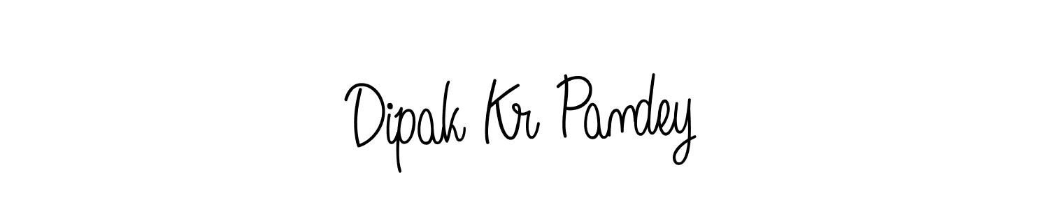 How to make Dipak Kr Pandey name signature. Use Angelique-Rose-font-FFP style for creating short signs online. This is the latest handwritten sign. Dipak Kr Pandey signature style 5 images and pictures png
