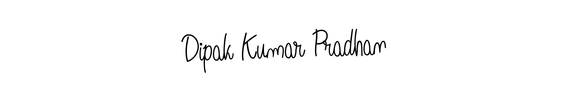 Create a beautiful signature design for name Dipak Kumar Pradhan. With this signature (Angelique-Rose-font-FFP) fonts, you can make a handwritten signature for free. Dipak Kumar Pradhan signature style 5 images and pictures png