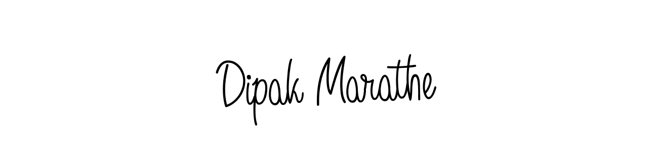 How to make Dipak Marathe name signature. Use Angelique-Rose-font-FFP style for creating short signs online. This is the latest handwritten sign. Dipak Marathe signature style 5 images and pictures png