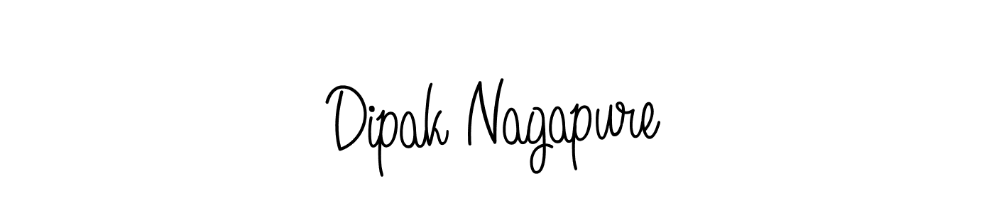How to make Dipak Nagapure name signature. Use Angelique-Rose-font-FFP style for creating short signs online. This is the latest handwritten sign. Dipak Nagapure signature style 5 images and pictures png